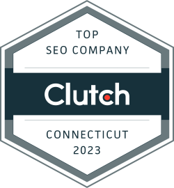 Clutch.co Top SEO company in Connecticut 2023 Award