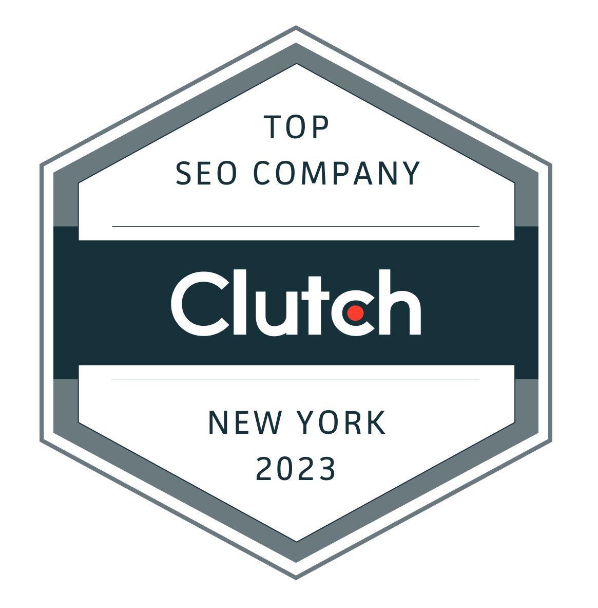 Clutch.co top seo company 2023 award